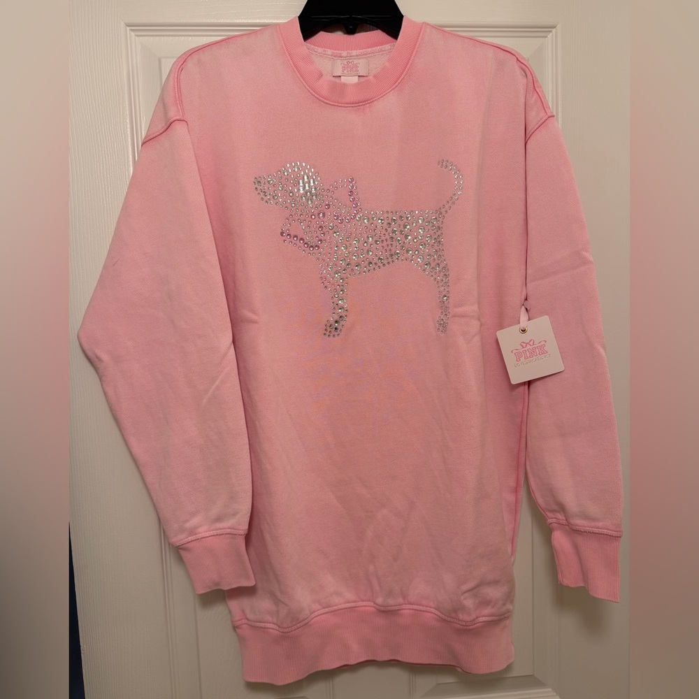 PINK Victoria's Secret LoveShackFancy Crewneck Dress Size XS - Picture 3 of 6
